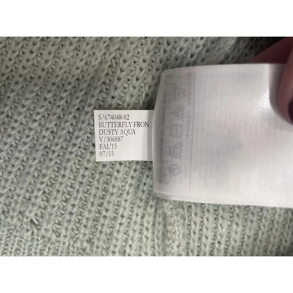 Banana Republic Sweater Pullover Womens S Green Lightweight Crew Neck Mohair